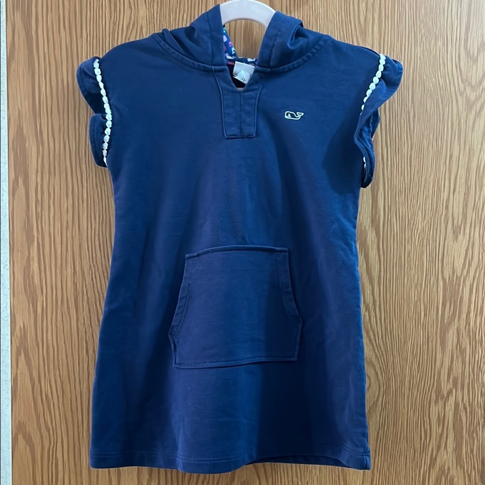 Vineyard Vines for Target Blue swim beach coverup with hoodie Toddler Girl 3T